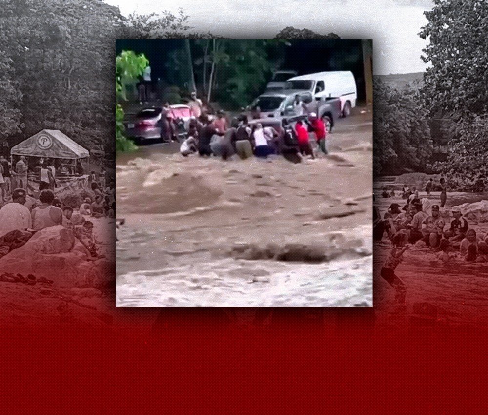 Repentino aumento del río Inaje pone en alerta a bañistas en Dajabón durante Corpus Christi