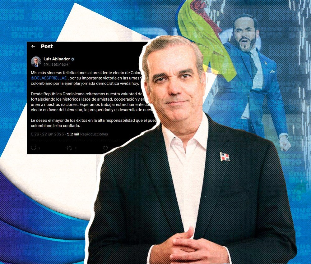 Abinader se adelanta con felicitación a De la Espriella mientras en Colombia aún piden esperar el escrutinio oficial