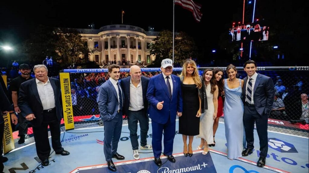 Trump celebra su 80 cumpleaños con una velada de UFC en la Casa Blanca y crece la polémica