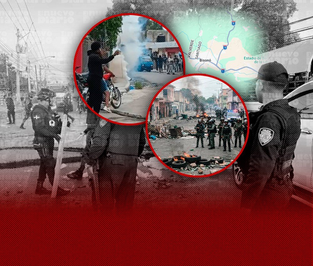 Protesta en Navarrete deriva en violencia y reaviva reclamos por servicios básicos