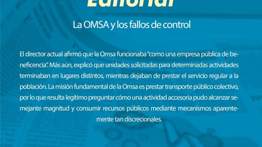 OMSA frena práctica discrecional tras años de desvío de recursos y fallas de control