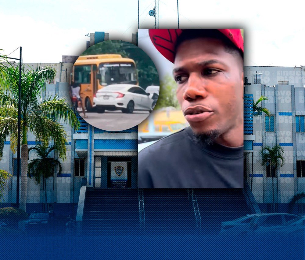 Bloqueo a un bus del TRAE en Bayaguana termina con un conductor detenido